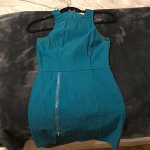 teal club dress
